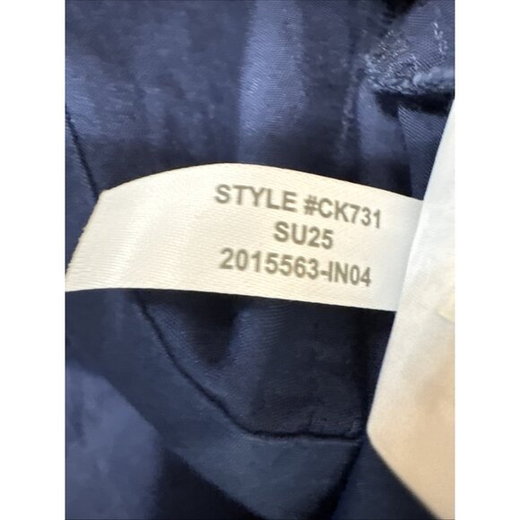 J.Crew Women's 0 Sleeveless Button Front Sweetheart Dress Blue Belt NWT - FLAW - Picture 12 of 14